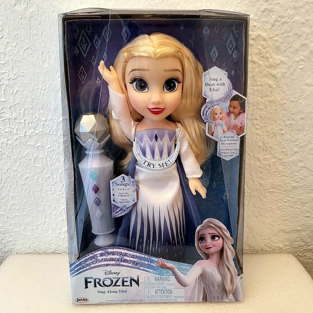Disney Frozen Sing Along Elsa Doll with Microphone New in Box